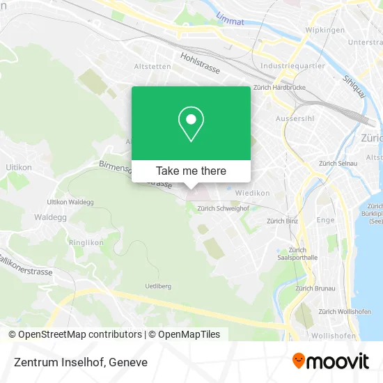 Zentrum Inselhof map