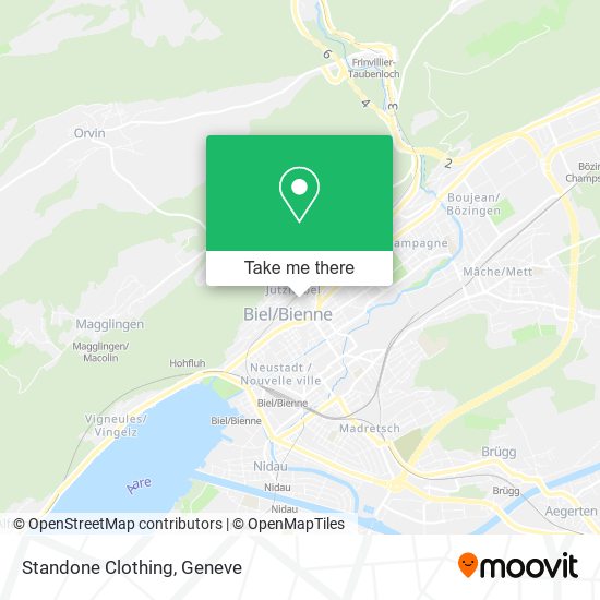 Standone Clothing map