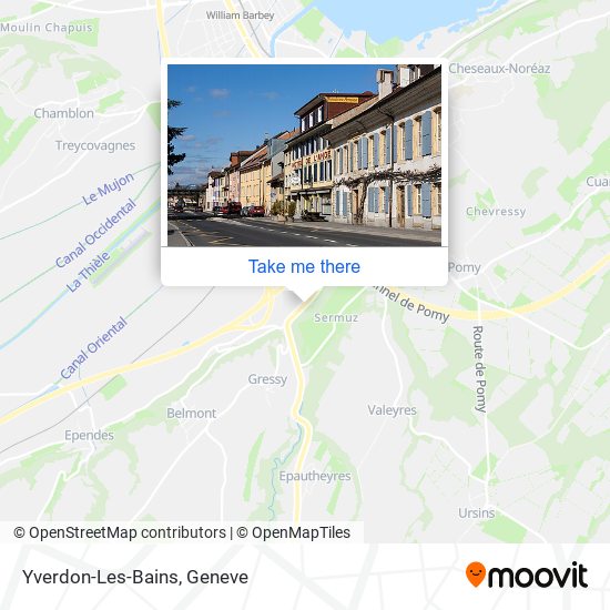 Yverdon-Les-Bains map