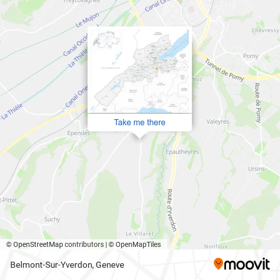 Belmont-Sur-Yverdon map