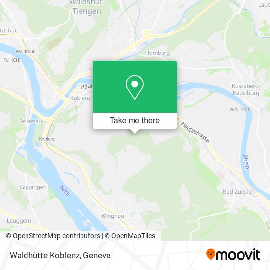 Waldhütte Koblenz map