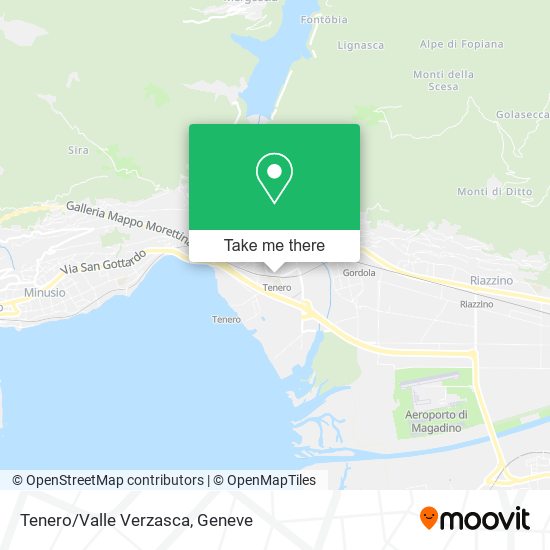 Tenero/Valle Verzasca map
