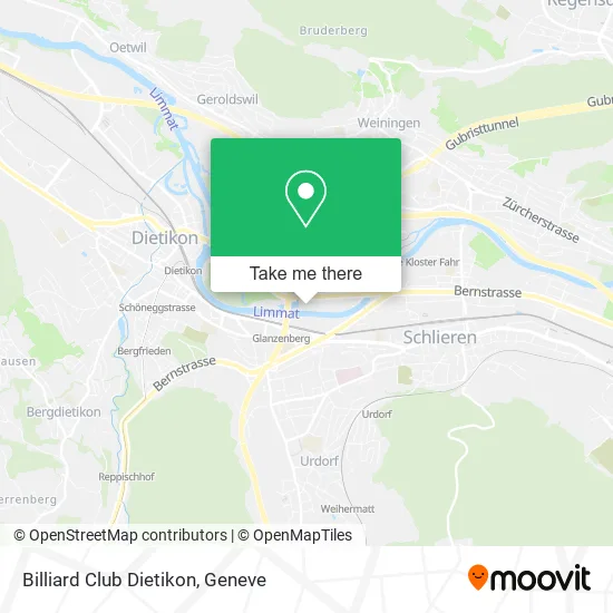 Billiard Club Dietikon map