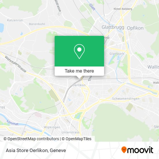 Asia Store Oerlikon map