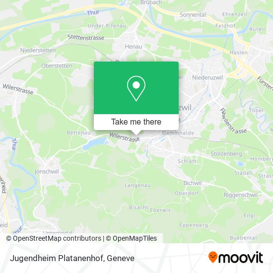 Jugendheim Platanenhof map