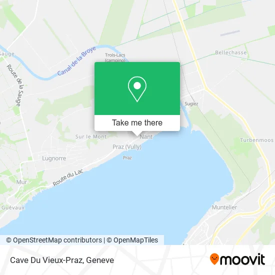 Cave Du Vieux-Praz map