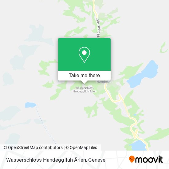 Wasserschloss Handeggfluh Ärlen map