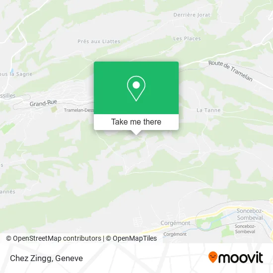 Chez Zingg map