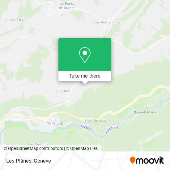 Les Plânes map