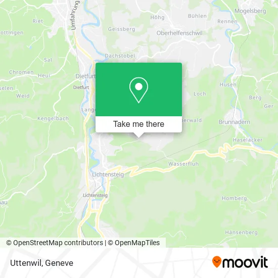 Uttenwil map