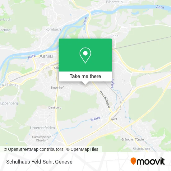 Schulhaus Feld Suhr map