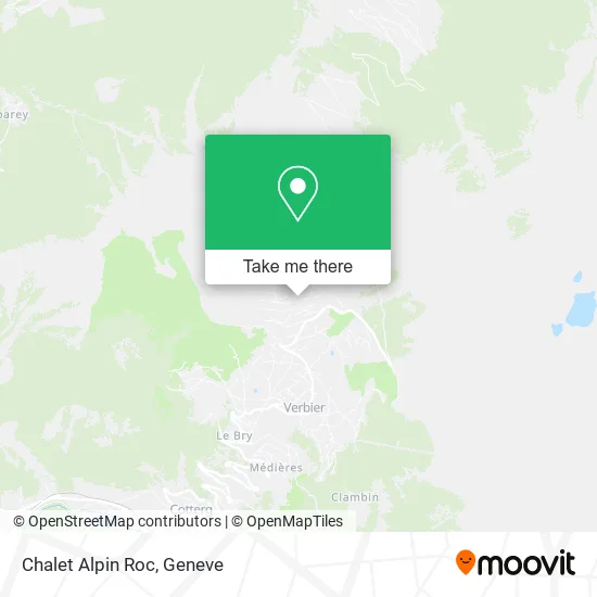 Chalet Alpin Roc map