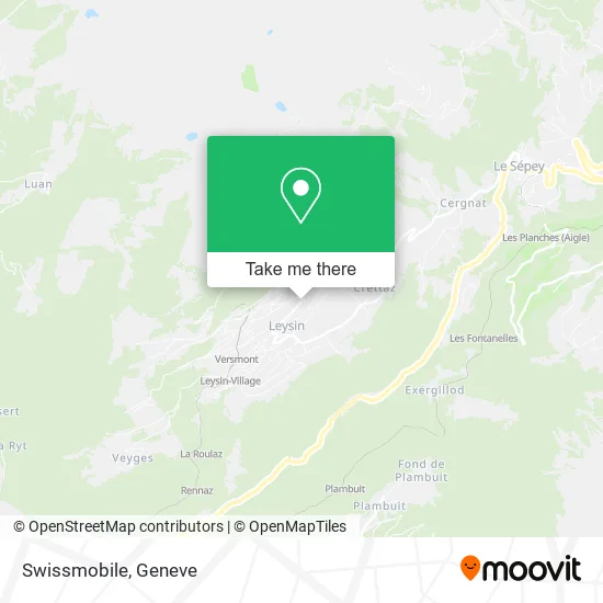 Swissmobile map