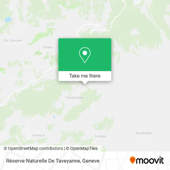 Réserve Naturelle De Taveyanne map
