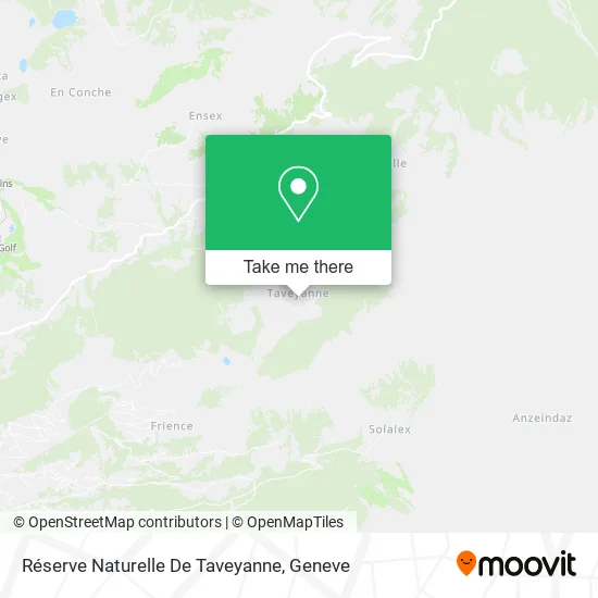 Réserve Naturelle De Taveyanne map