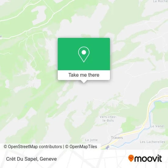 Crêt Du Sapel map