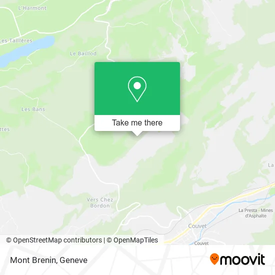 Mont Brenin map