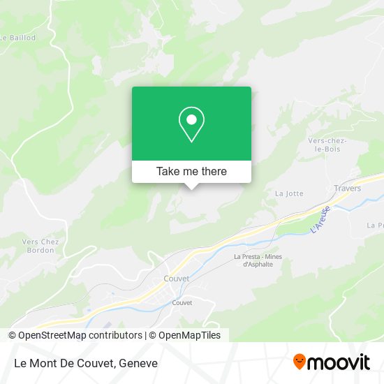 Le Mont De Couvet map