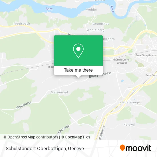 Schulstandort Oberbottigen map