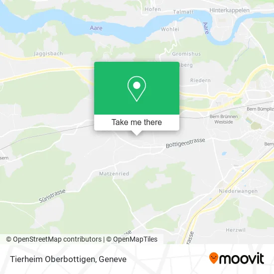 Tierheim Oberbottigen map