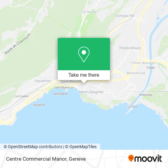 Centre Commercial Manor map