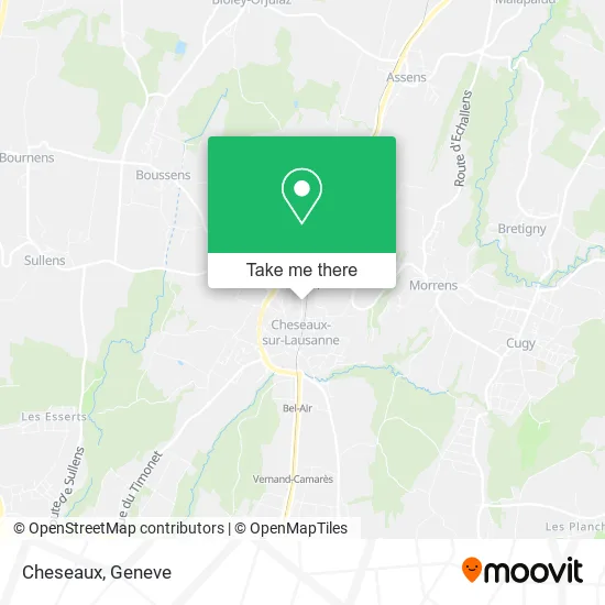 Cheseaux map