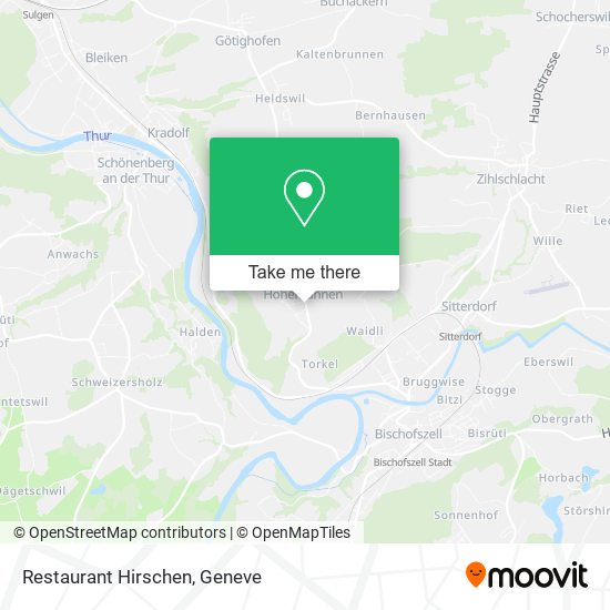 Restaurant Hirschen map