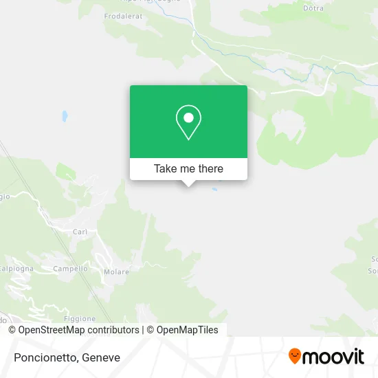 Poncionetto map