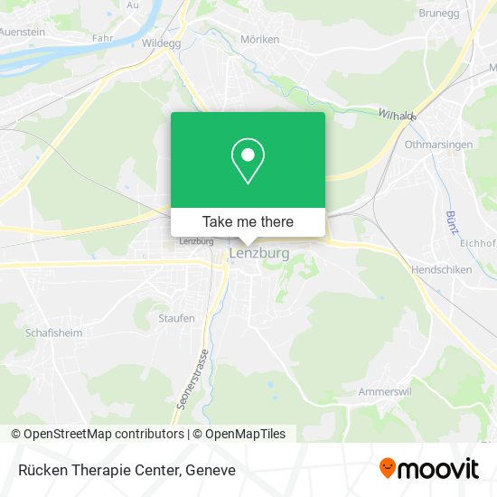 Rücken Therapie Center map