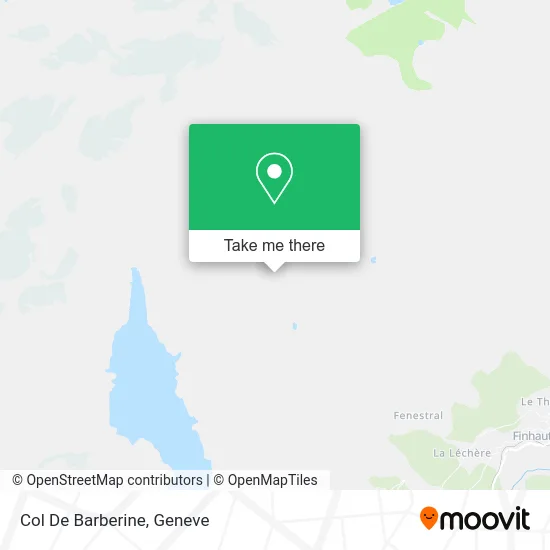 Col De Barberine map