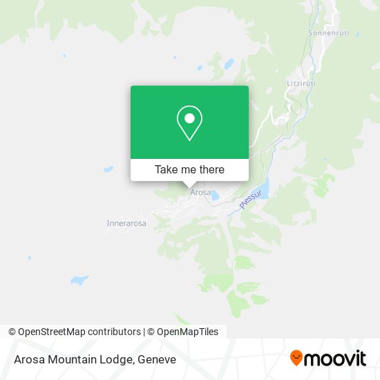 Arosa Mountain Lodge map