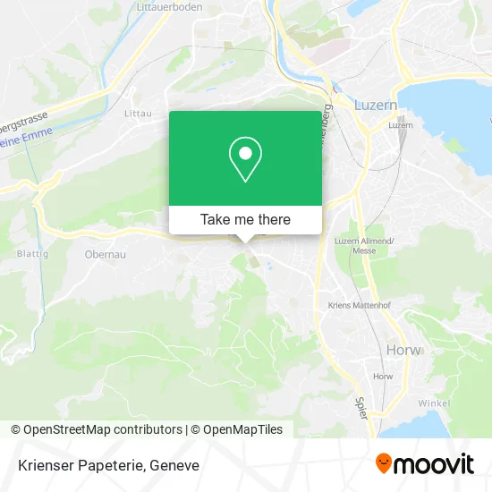 Krienser Papeterie map