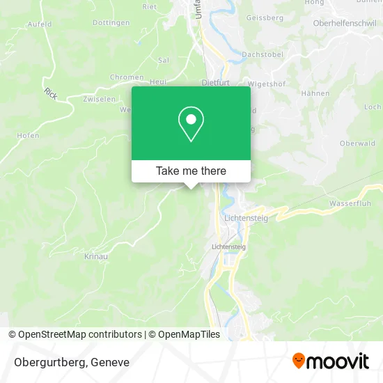 Obergurtberg map