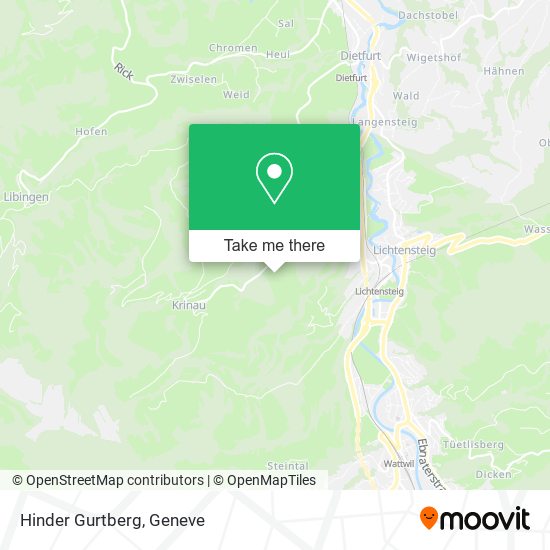 Hinder Gurtberg map