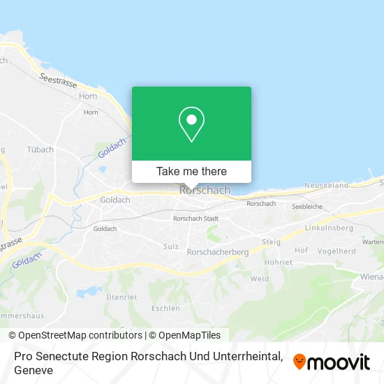 Pro Senectute Region Rorschach Und Unterrheintal map