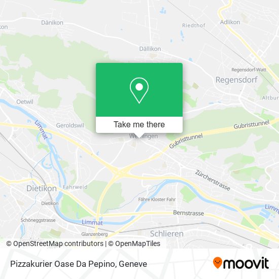 Pizzakurier Oase Da Pepino map