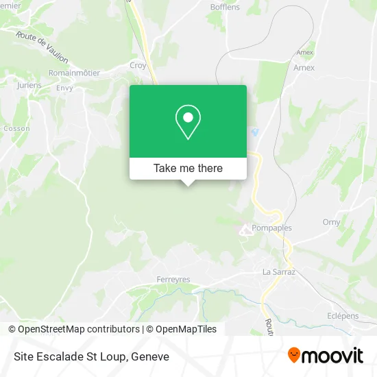 Site Escalade St Loup plan