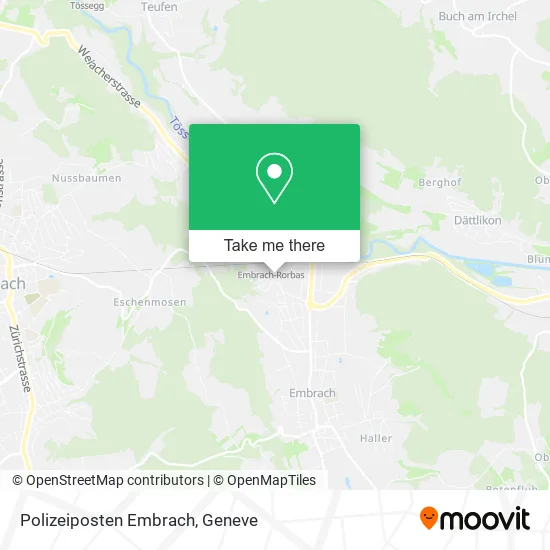 Polizeiposten Embrach map