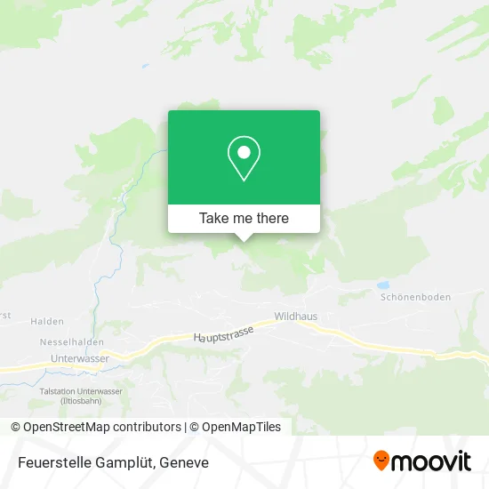 Feuerstelle Gamplüt map