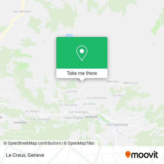 Le Creux map