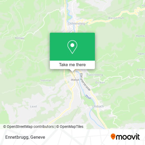 Ennetbrugg map