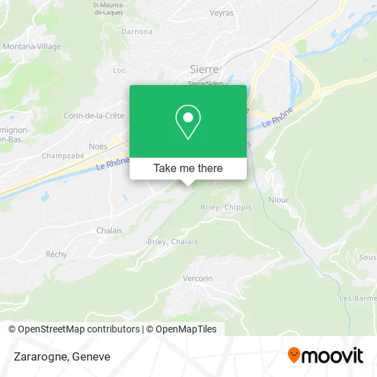 Zararogne map