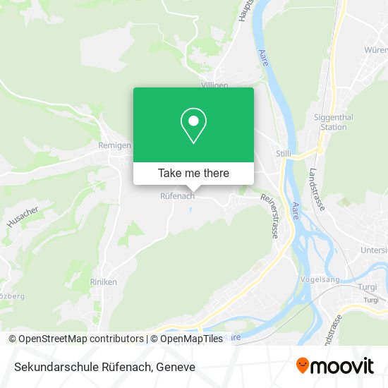 Sekundarschule Rüfenach map