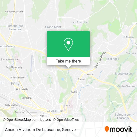 Ancien Vivarium De Lausanne map