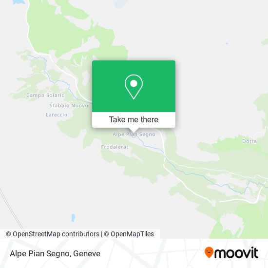 Alpe Pian Segno map