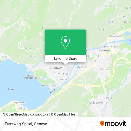Fussweg Spital map