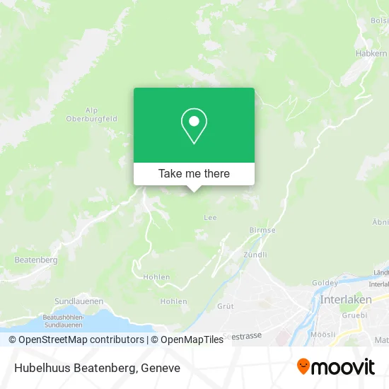 Hubelhuus Beatenberg map