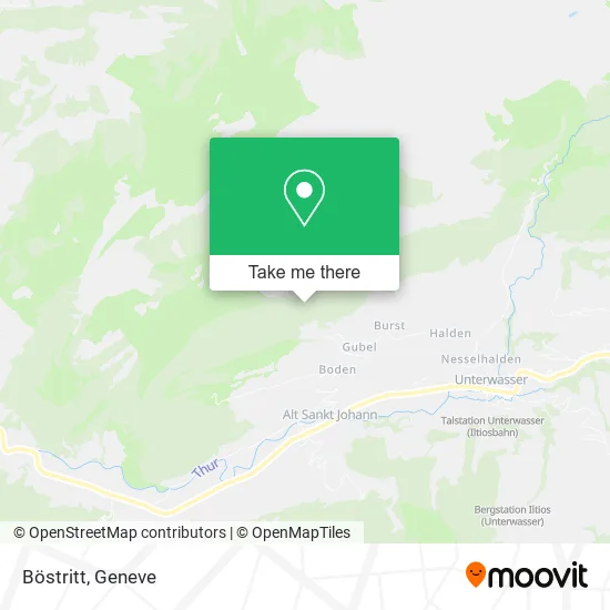 Böstritt map