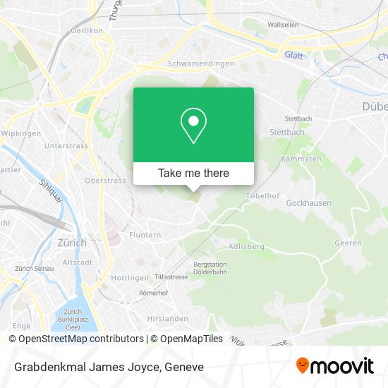 Grabdenkmal James Joyce map