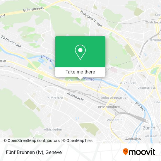 Fünf Brunnen (Iv) map